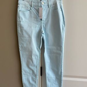 COPY - WHBM light blue skinny crop jeans